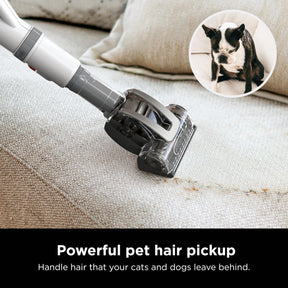 Shark Upright Vacuum, Navigator Lift-Away with Swivel Steering, HEPA Filter, XL Dust Cup, Pet Power, Dusting Brush, and Crevice Tool, Perfect for Pet Hair, White/Silver, NV356E