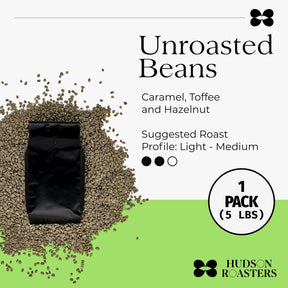 Hudson Roasters, Honduras Unroasted Green Coffee Beans, 5 lbs, Central American Specialty