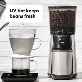 OXO Brew Conical Burr Coffee Grinder , Silver