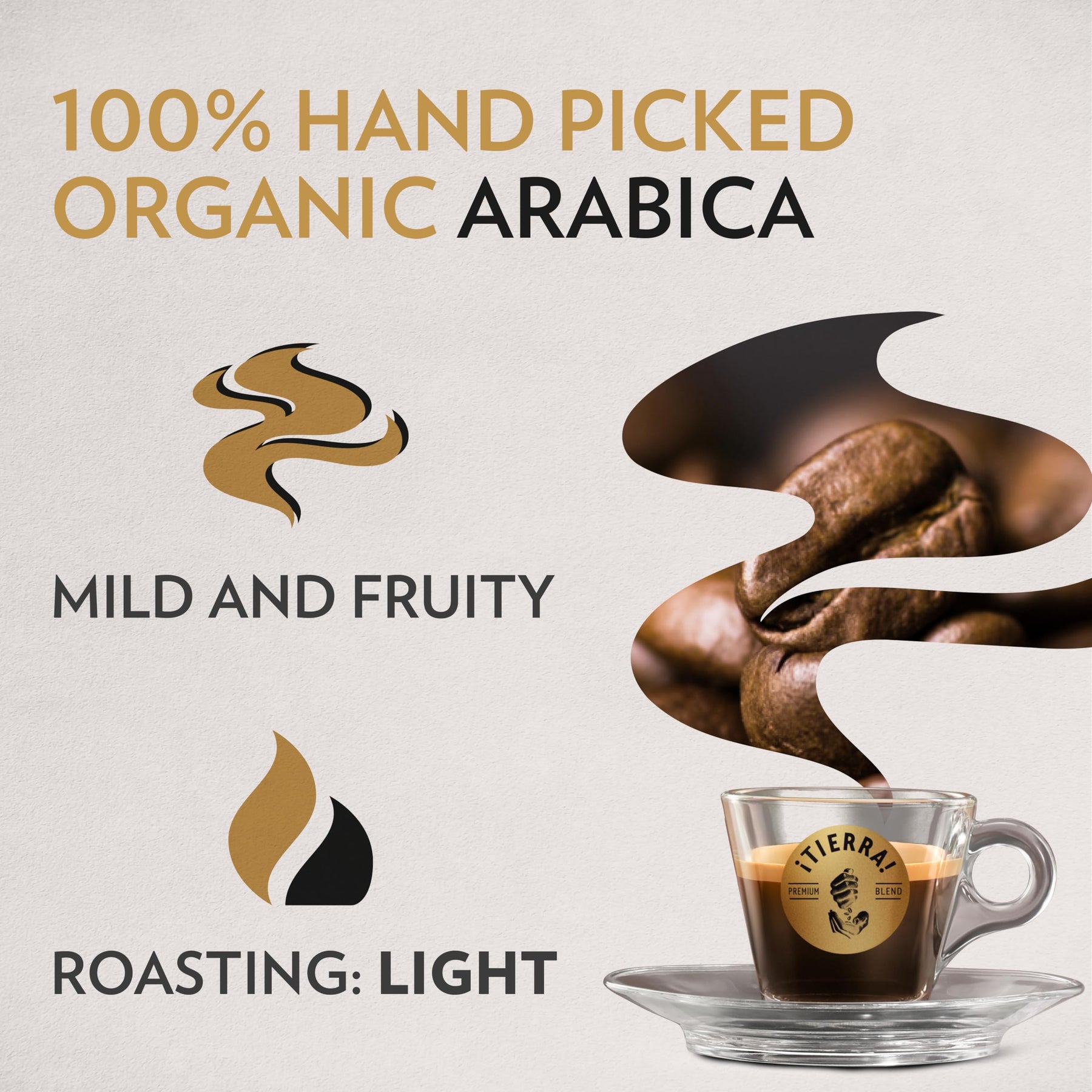 Lavazza Organic Light Roast Arabica Coffee Blend, USDA/Canada Organic Certified, 2.2 Lb