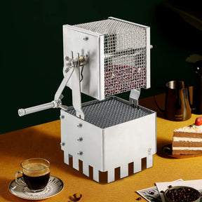 LYNICESHOP Manueller Kaffeebohnenröster, Kaffeeröster Kaffeeröster Home Kaffeebohnenröster Manueller Kaffeeröster Manuelle Kaffeeröstmaschine mit Griff für den Heimgebrauch Maschine