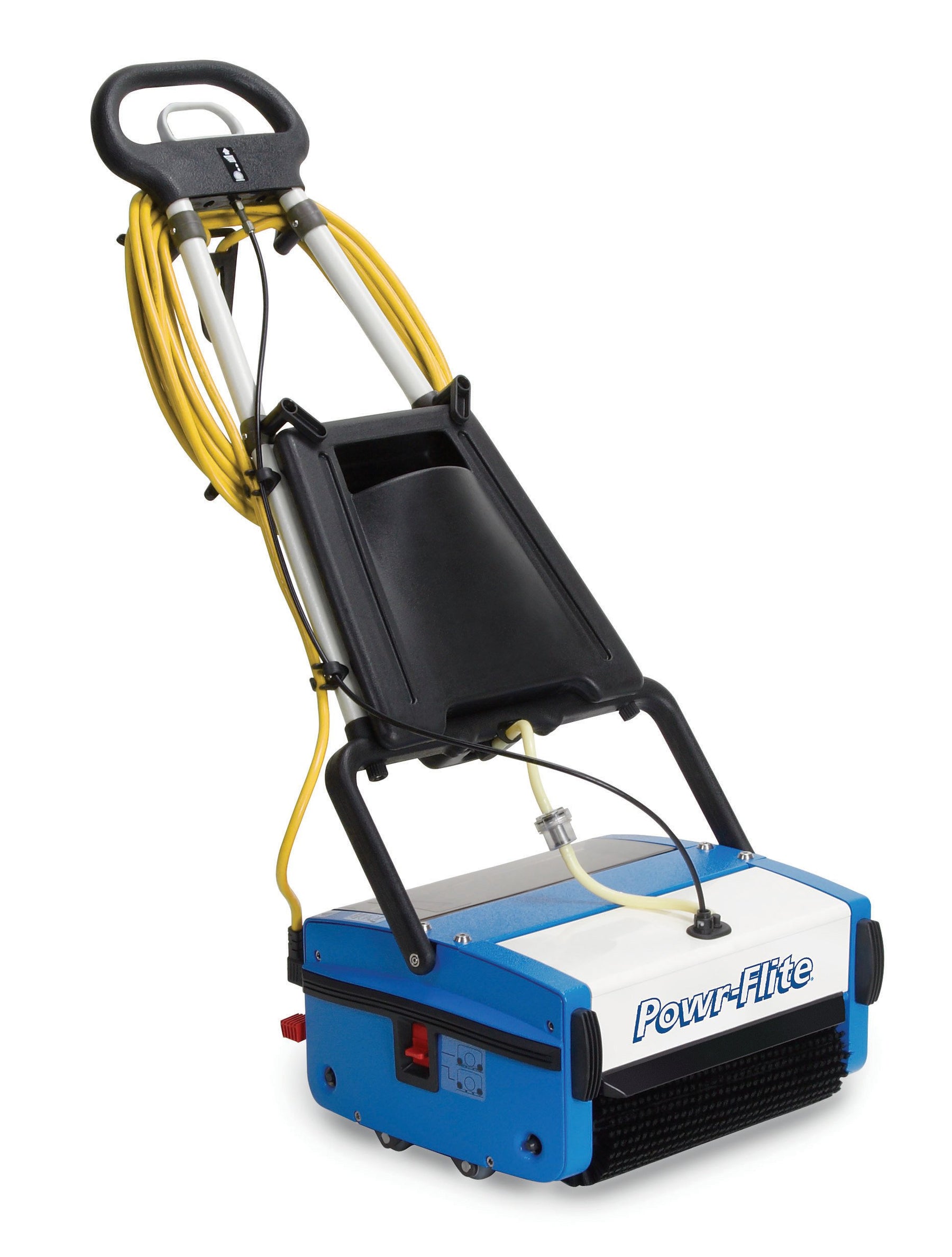 Multiwash 14 inch Commercial Floor Scrubber Machine by Powr-Flite, Power Scrubbers for Cleaning a Variety of Hard and Soft Surface Floors, PFMW14