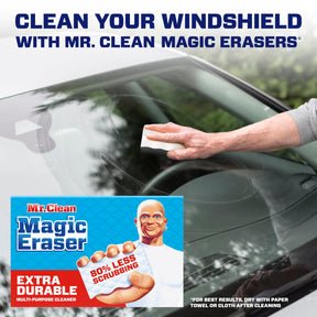 Mr. Clean Magic Eraser, extra langlebig, Mehrzweckreiniger, Schuh-, Badezimmer-, Dusch- und Autofenster- und Windschutzscheibenreiniger, Reinigungspads, 10 Stück