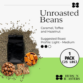 Hudson Roasters Honduras SHG Unroasted Green Coffee Beans, 25 lbs, Central American Grown, Perfect for Home Roasting