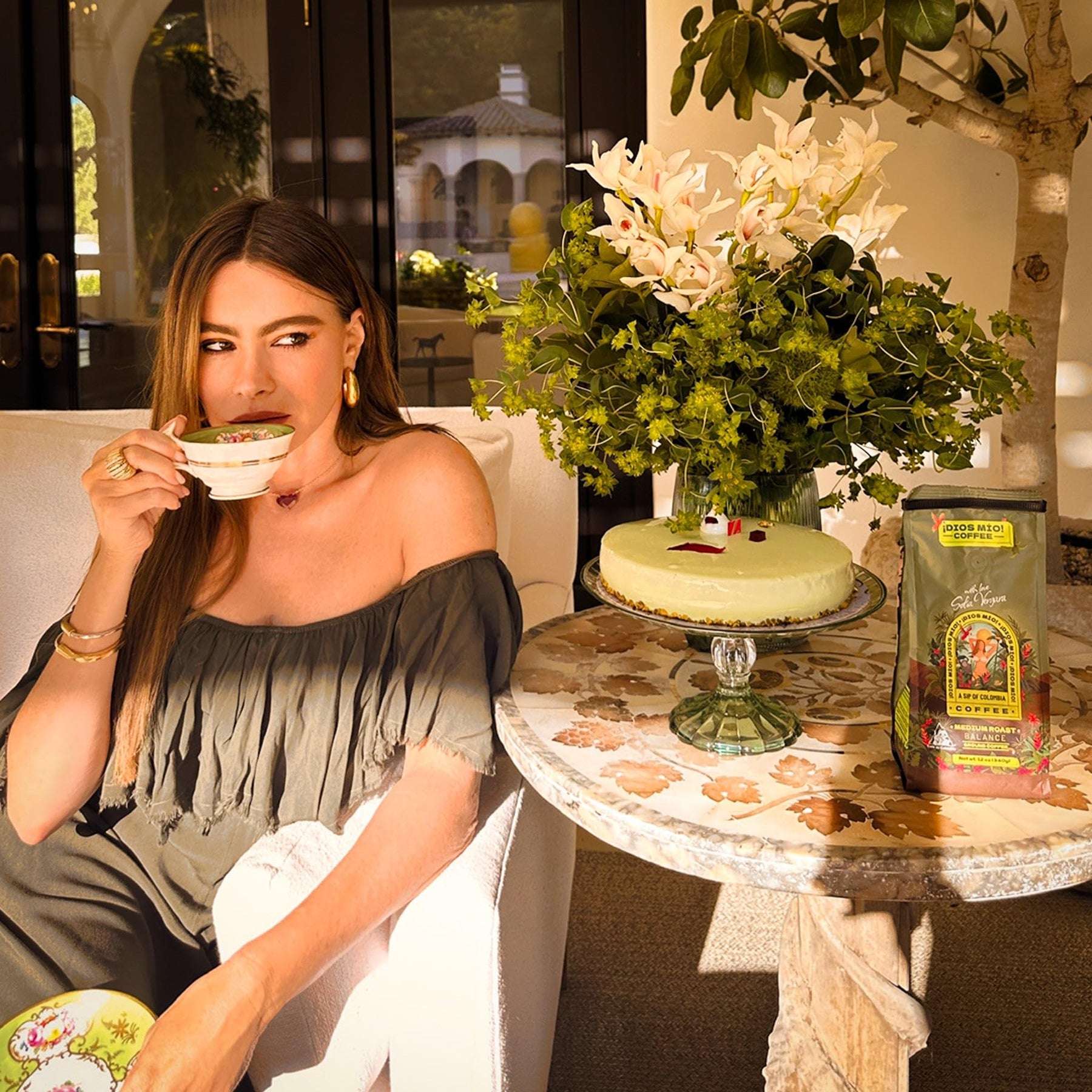 Dios Mio Coffee by Sofia Vergara | 100% Colombian Premium Coffee Beans | Balance, Medium Roast/Bags - | Rich, Smooth Flavor | Fair Trade Coffee Beans | Empower Women Coffee Growers