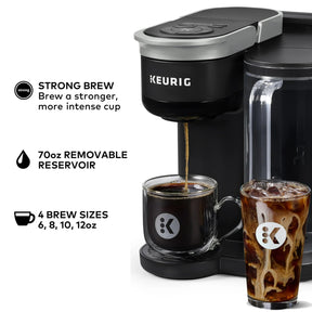 Keurig K-Brew+Chill アイスまたはホット シングルサーブ K-Cup コーヒーメーカー、マルチストリームおよびクイックチル テクノロジー搭載、70 オンス 取り外し可能なリザーバー