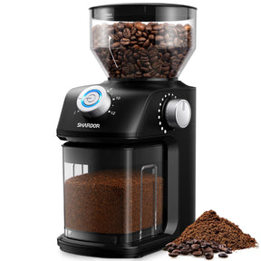 SHARDOR Automatic Coffee Grinder, Electric Burr Coffee Grinder with 18 Precise Grind Setting, Adjustable Coffee Bean Grinder for 2-12 Cup, Grinders for Home Use for French Press, Drip and Espresso