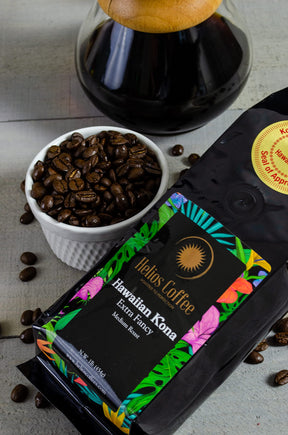 100% Hawaiian Kona Coffee, Extra Fancy - Whole Bean - 1lb.