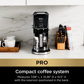 Ninja Drip Coffee Maker With K Cup Combo, DualBrew Pro Specialty Coffee System, Coffee Machine Compatible with K-Cup Pods, 12 Cup Single Serve Coffee Makers with Paper Filter, CFP301