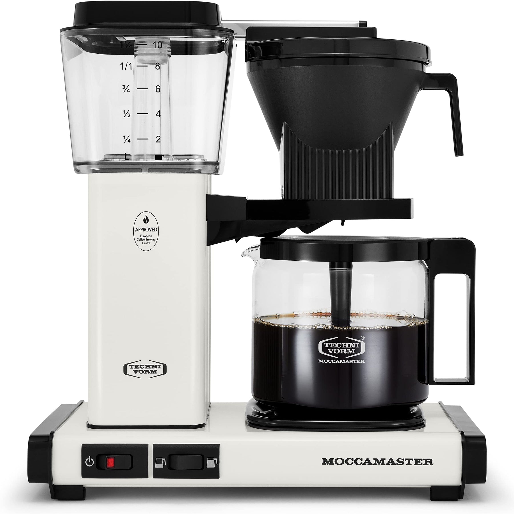 Moccamaster 53933 KBGV Select 10-Tassen-Kaffeemaschine, Cremeweiß, 40 Unzen, 1,25 l