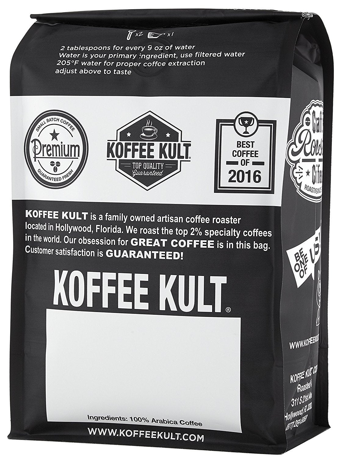 Koffee Kult, kolumbianische Kaffeebohnen mittlerer Röstung, 100 % kolumbianischer Arabica-Kaffee aus einer einzigen Herkunft, ganze Bohne (ganze Bohne, 32 oz)