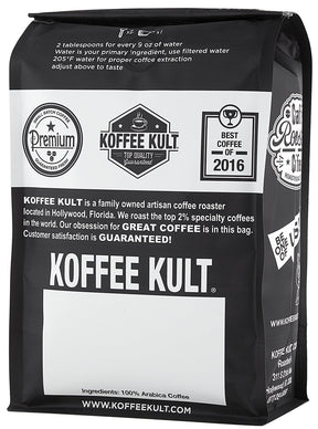 Koffee Kult, kolumbianische Kaffeebohnen mittlerer Röstung, 100 % kolumbianischer Arabica-Kaffee aus einer einzigen Herkunft, ganze Bohne (ganze Bohne, 32 oz)