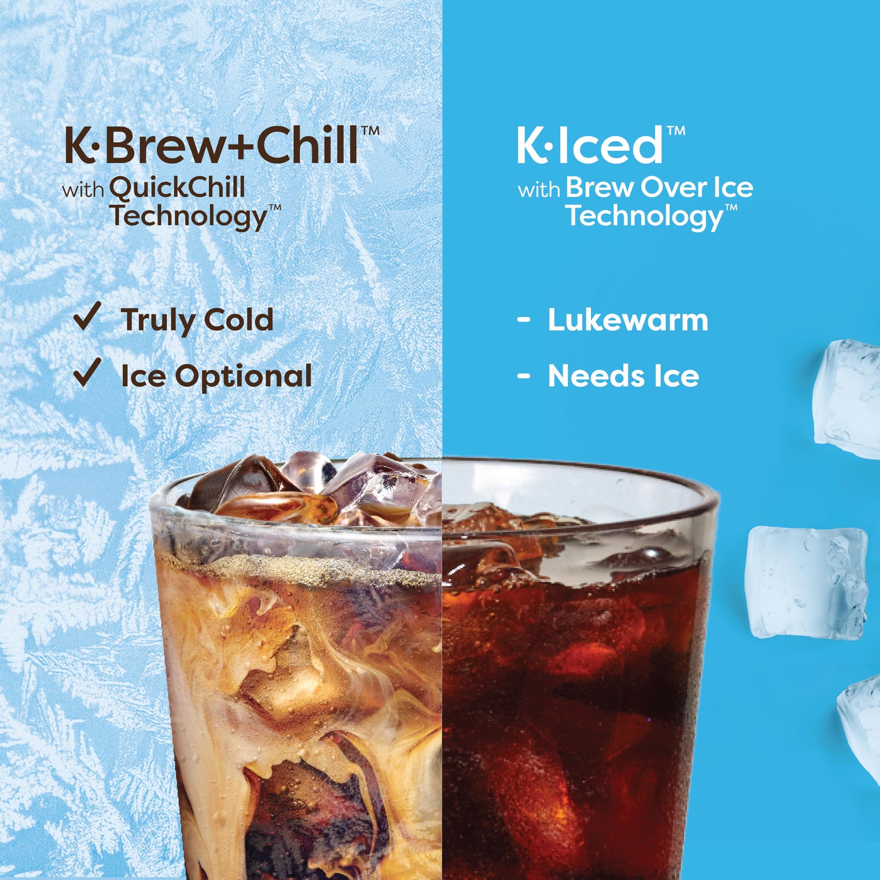 Keurig K-Brew+Chill Eis- oder Heißkaffeemaschine für Einzelportionen im K-Cup mit MultiStream- und QuickChill-Technologie, 70 oz. Abnehmbarer Wasserbehälter