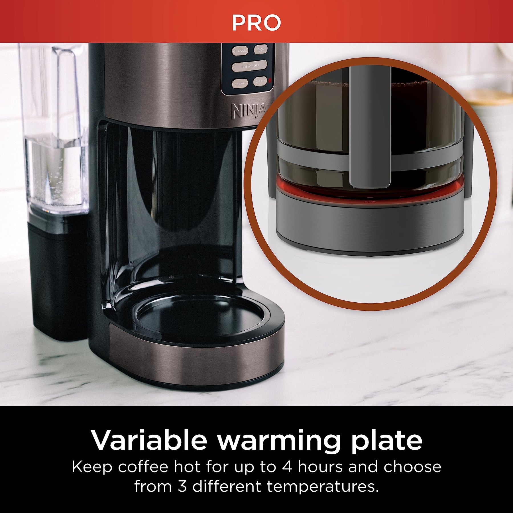 Ninja Programmable XL 14-Cup Coffee Maker PRO, 14-Cup Glass Carafe, Freshness Timer, with Permanent Filter, Black Stainless Steel, DCM201BK